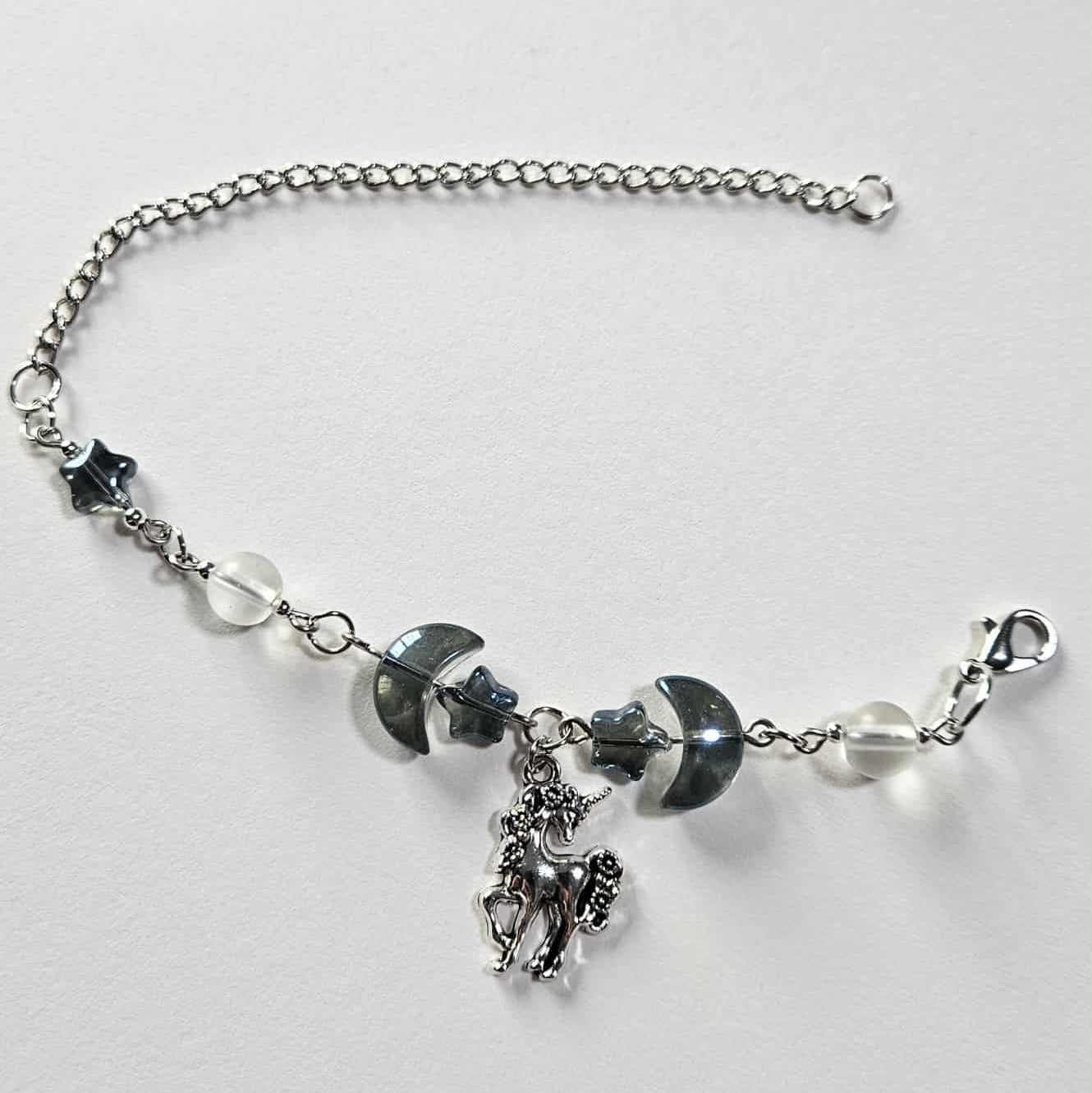 Silver plated charm bracelet