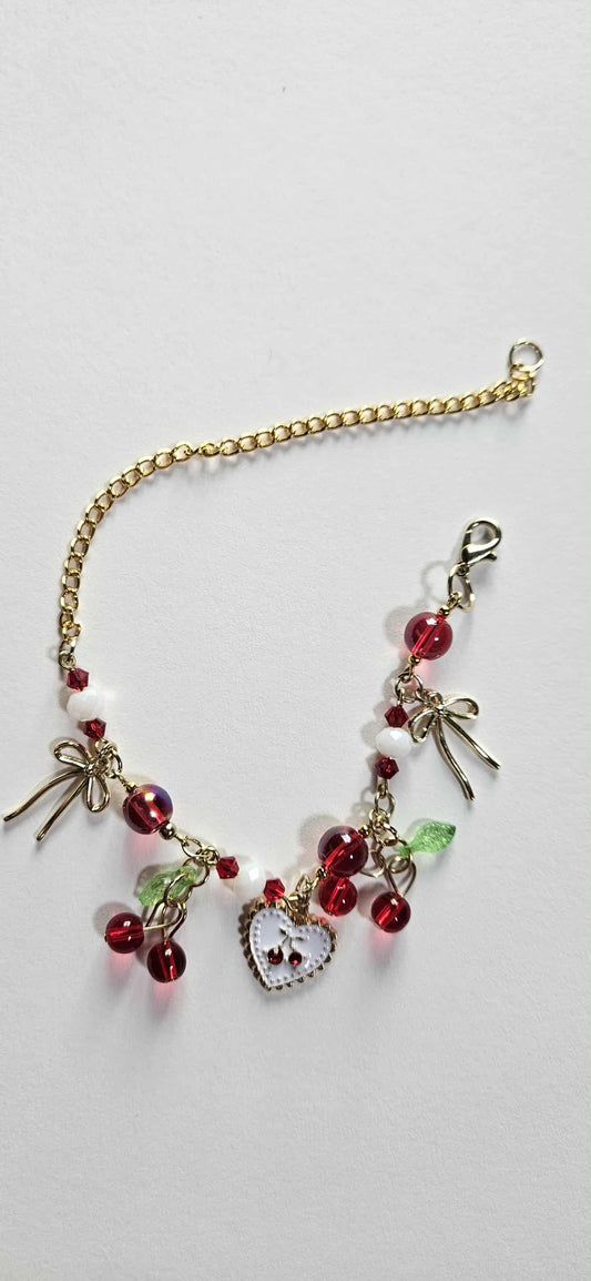 Cherries, cherries, cherries! And gold-plated.