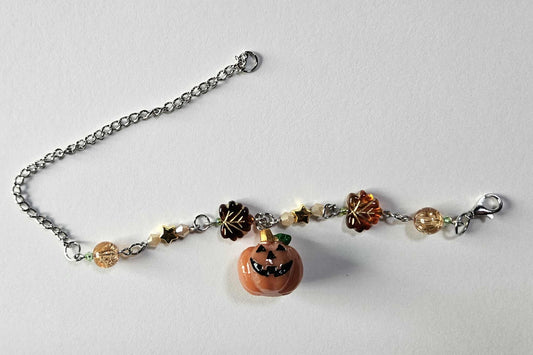 Silver plated Halloween Charm Bracelet!